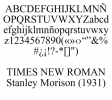 Homenaje e historia de la Times New Roman