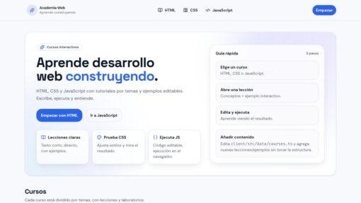Cursos gratuitos de diseño y desarrollo web
